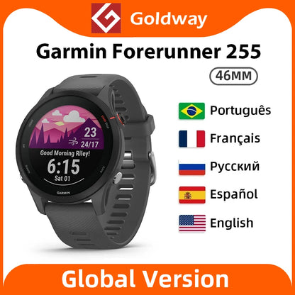 Garmin Forerunner 255 46mm 4GB ROM Running Fitness Tracker Sports Smartwatch 1.3'' Display Bluetooth 5ATM 14 Days Battery Life