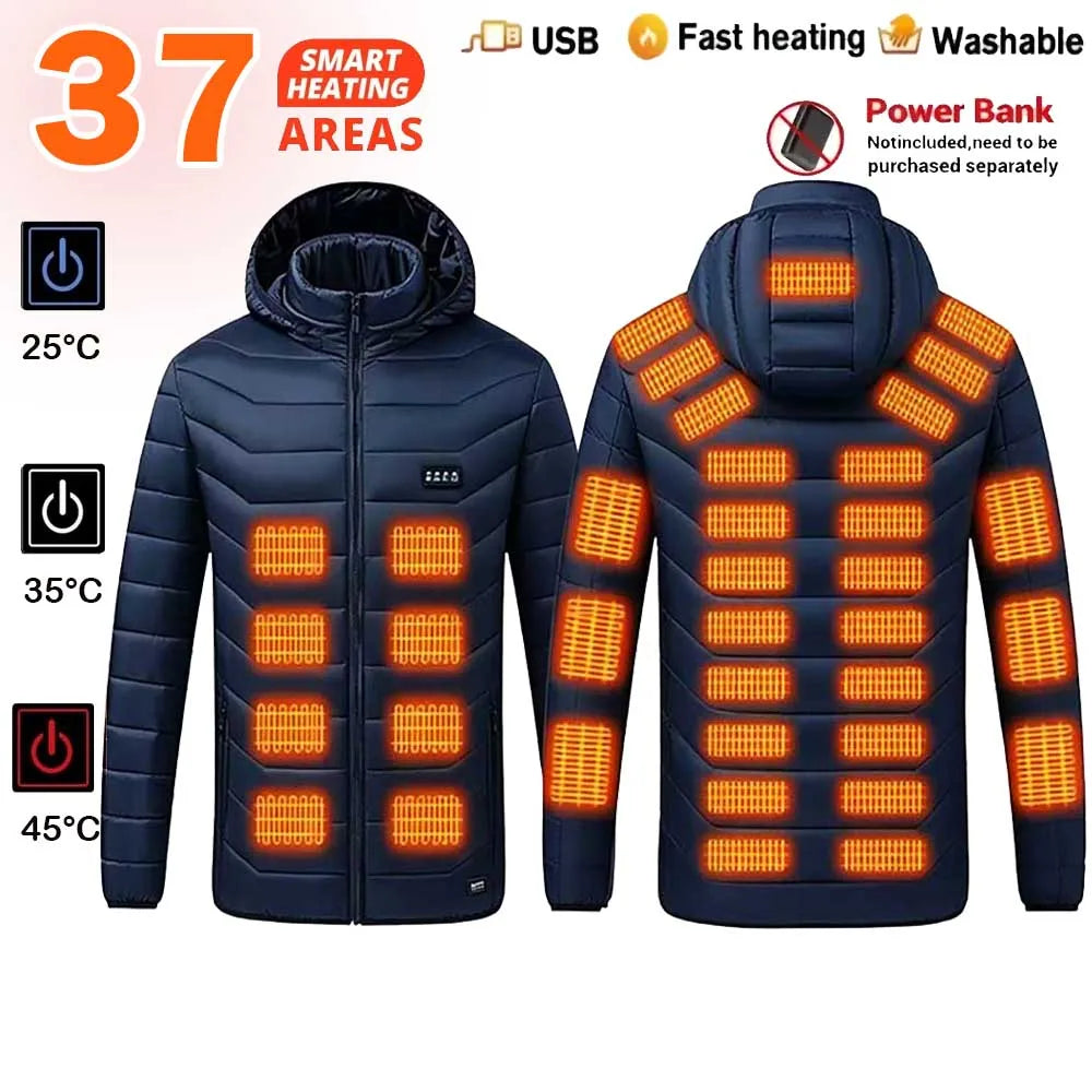 Vexaroa USB Electric Heated Jacket – Men & Women Winter Coat