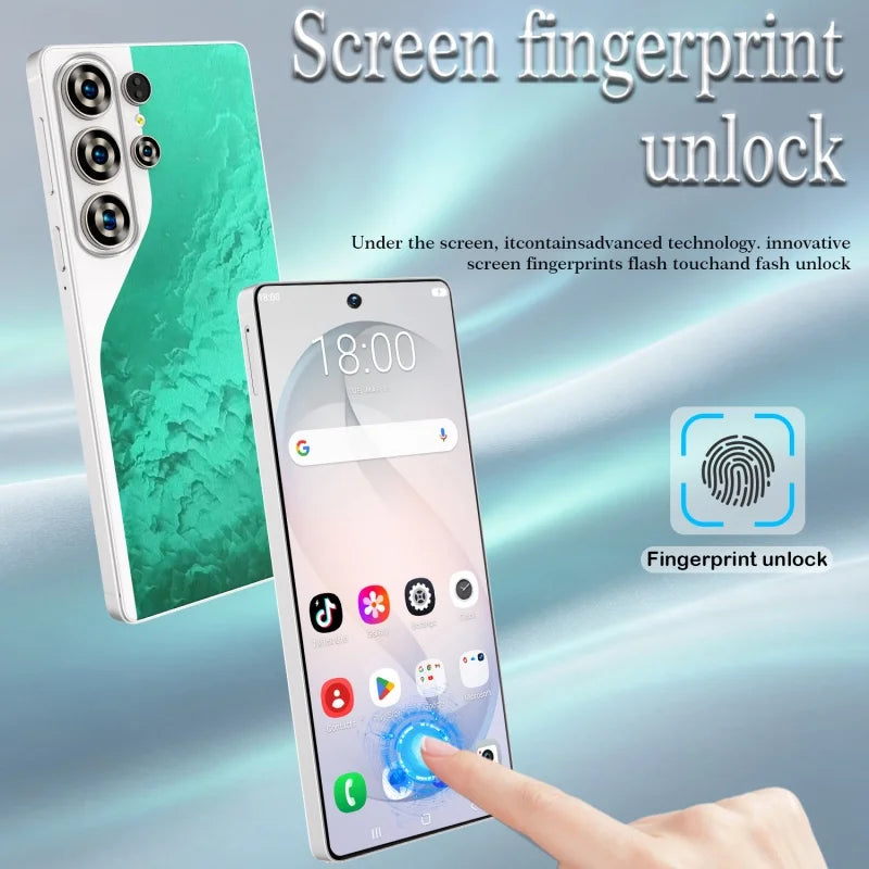 S26 Ultra Celulares Android Moblie Smartphone Original 6.9 Inch Phones Global Version Unlocked 5G Dual Sim CellPhones AB25