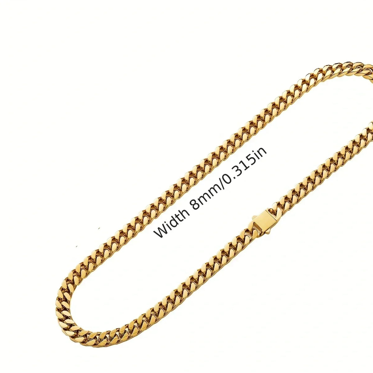 Vexaroa Gold-Tone Cuban Chain Necklace and Bracelet — Vexaroa product image 8
