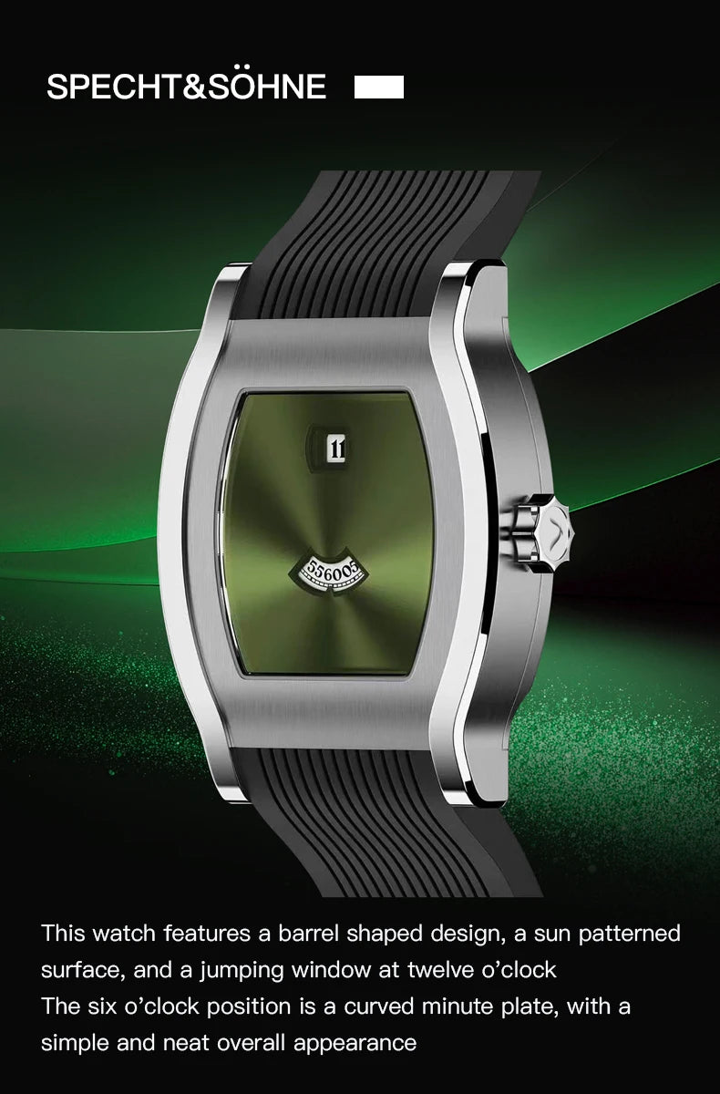 Vexaroa Retro Square Jump Hour Men's Watch – Seagull