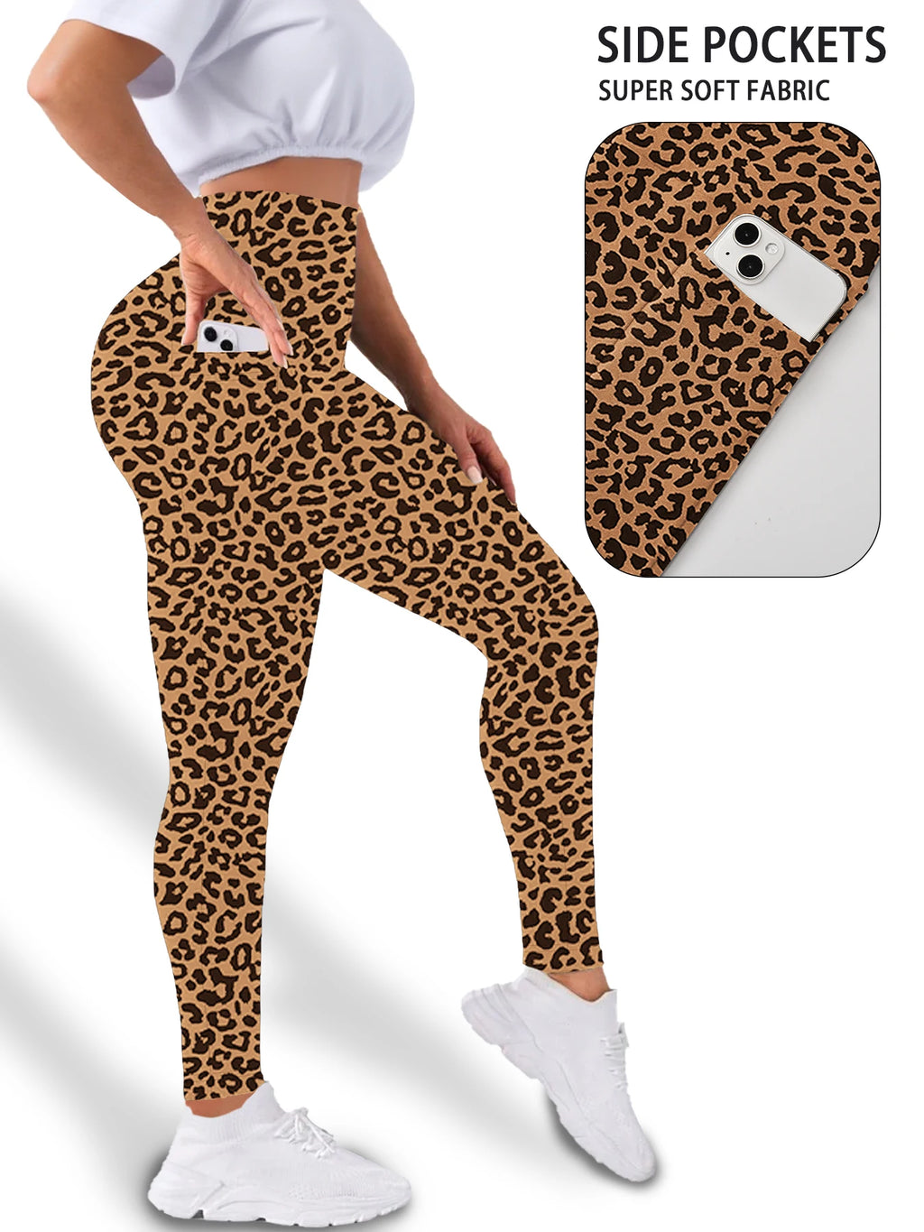 Vexaroa Women's High Waist Tummy Control Yoga Leggings Pocket