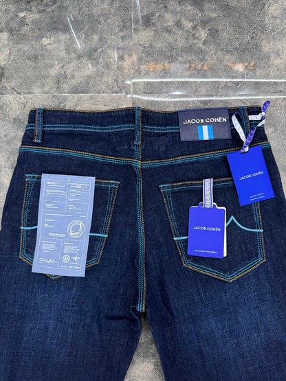 Men's Cotton Jeans, Embroidered Straight Leg, Sizes 29-40 | Vexaroa.