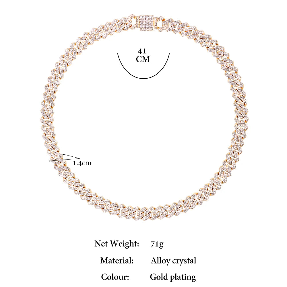 Vexaroa Iced-Out Cuban Link Necklace for Men and Women — Vexaroa product image 6