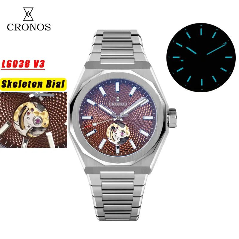 Vexaroa Cronos Rhombus Automatic Watch 10ATM Men's