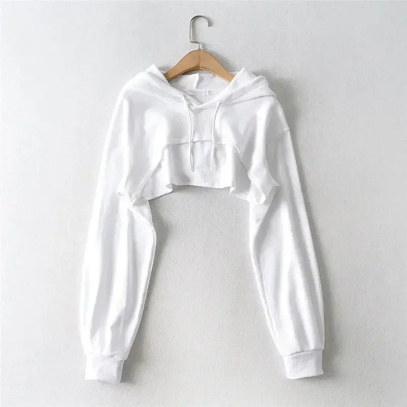 Vexaroa women's Y2K cropped hoodie detail
