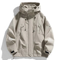 Vexaroa Men's Waterproof Hooded Windbreaker Softshell Jacket