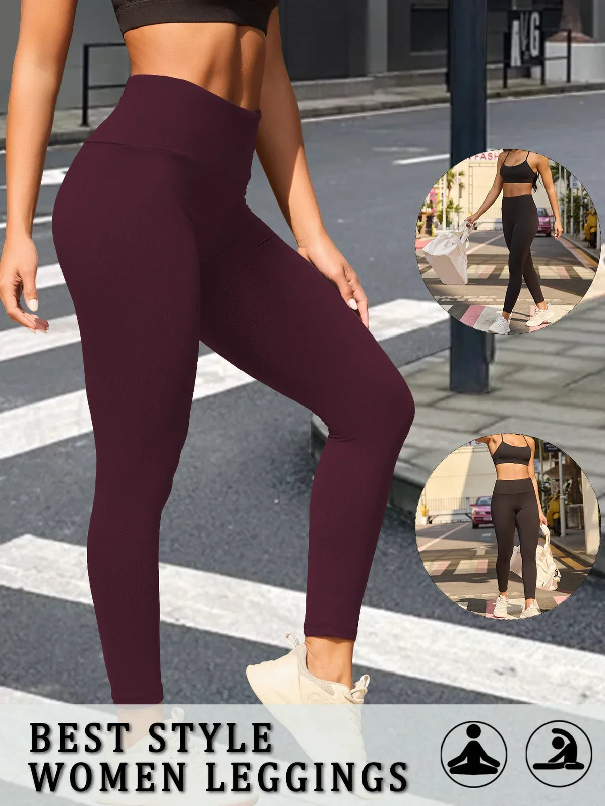 Vexaroa Super Soft High-Waist Tummy Control Leggings