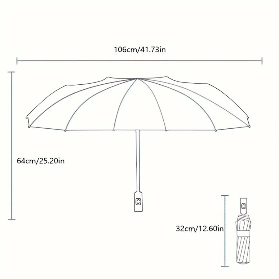 Vexaroa Automatic Folding UV-Resistant Umbrella
