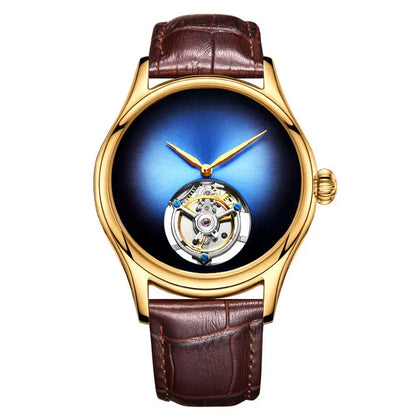 AESOP Top Brand Luxus-Uhr 100% authentisches Tourbillon Herrenuhrwerk mechanisch Saphirglas Skelettuhren für Herren