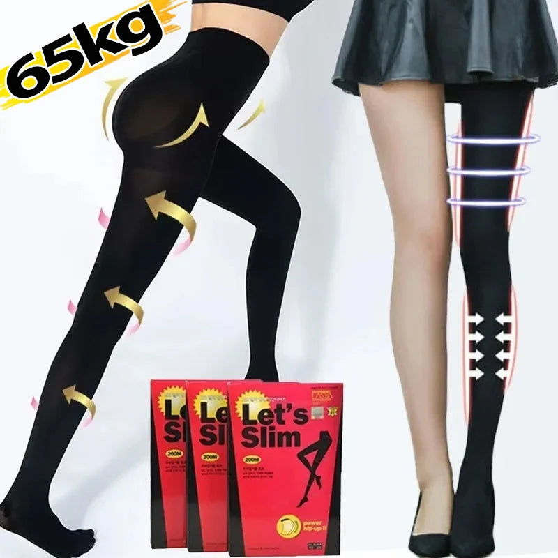 Slim Tights Slimming Leg Pantyhose Women Compression Stockings Sculpting Varicose Veins Fat Calorie Burn Leggings Shaping Stock