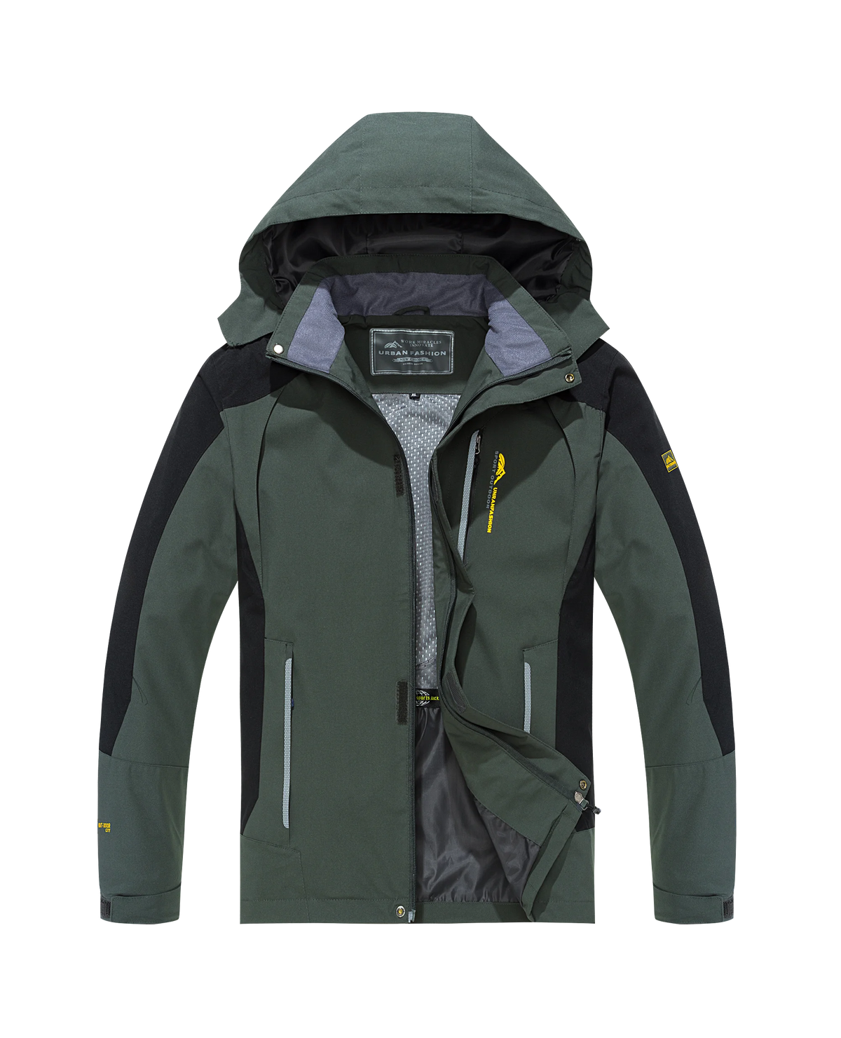 Vexaroa Men's Waterproof Windbreaker Hiking Jacket Big & Tall