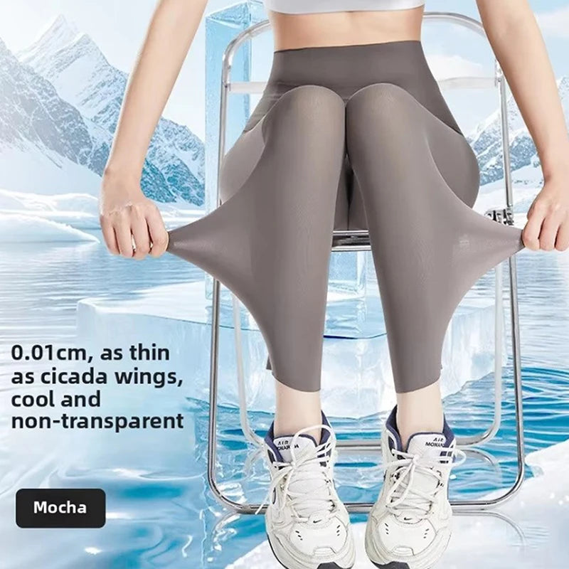 Vexaroa Silky Summer High-Waist Yoga Leggings