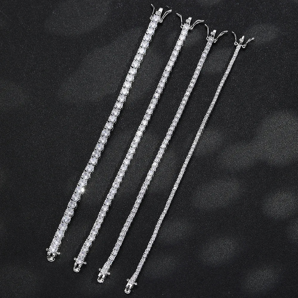Vexaroa D VVS1 Moissanite Tennis Necklace | 925 Silver