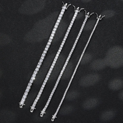 D VVS1 Moissanite Tennis Necklace For Women Top Quality 100% 925 Sterling Silver Sparkling Party Fine Jewelry