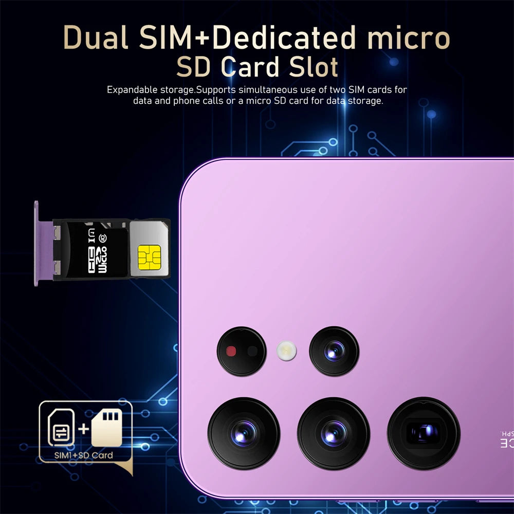 2026 New Hot S26 Pro original global version HQ intelligent 4G 5G Snapdragon 8 Gen4 8000mAh battery dual card dual standby