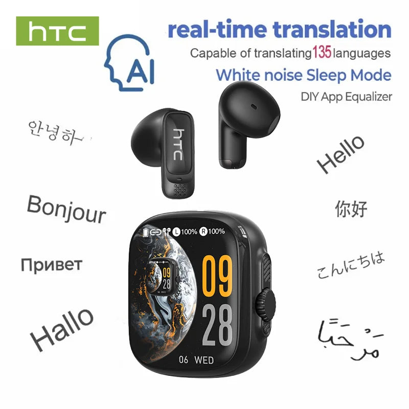 Vexaroa NE72 Open-Ear AI Translator Earbuds 135+ Languages