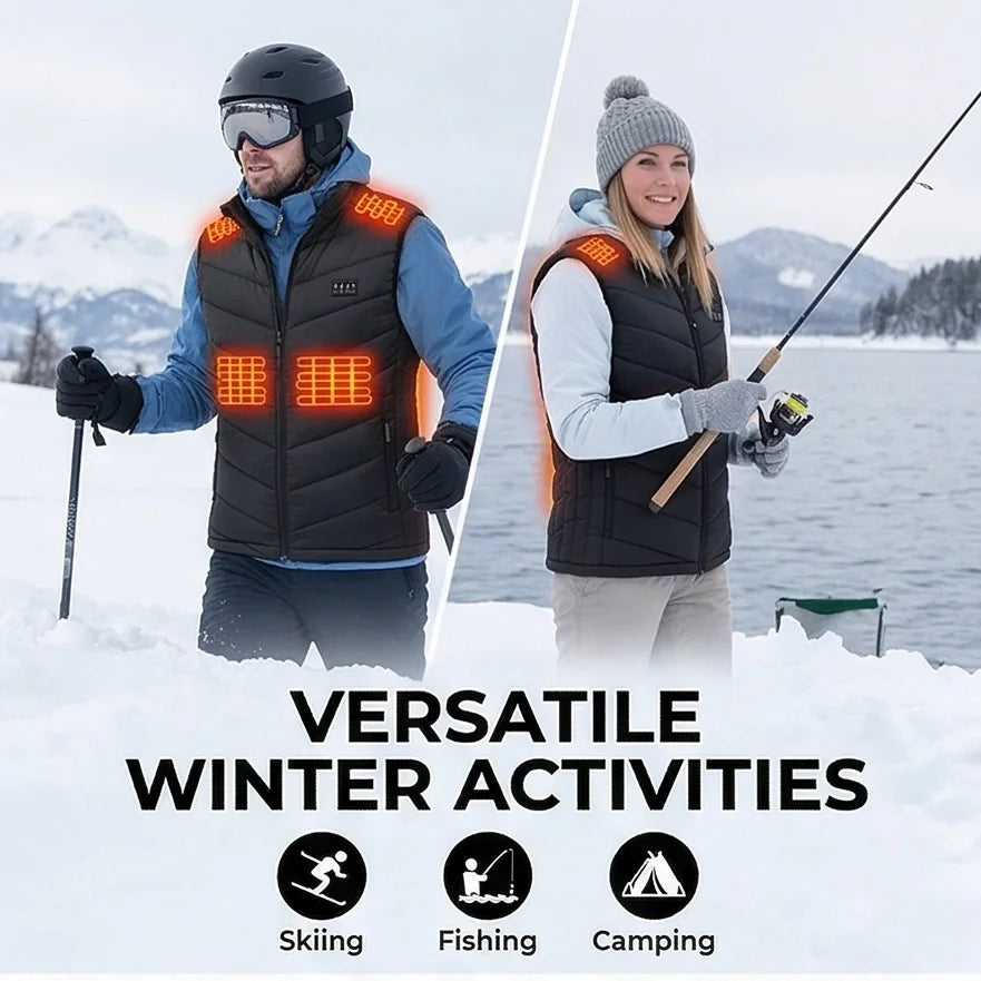 Vexaroa 25-Zone Heated Vest with USB Port