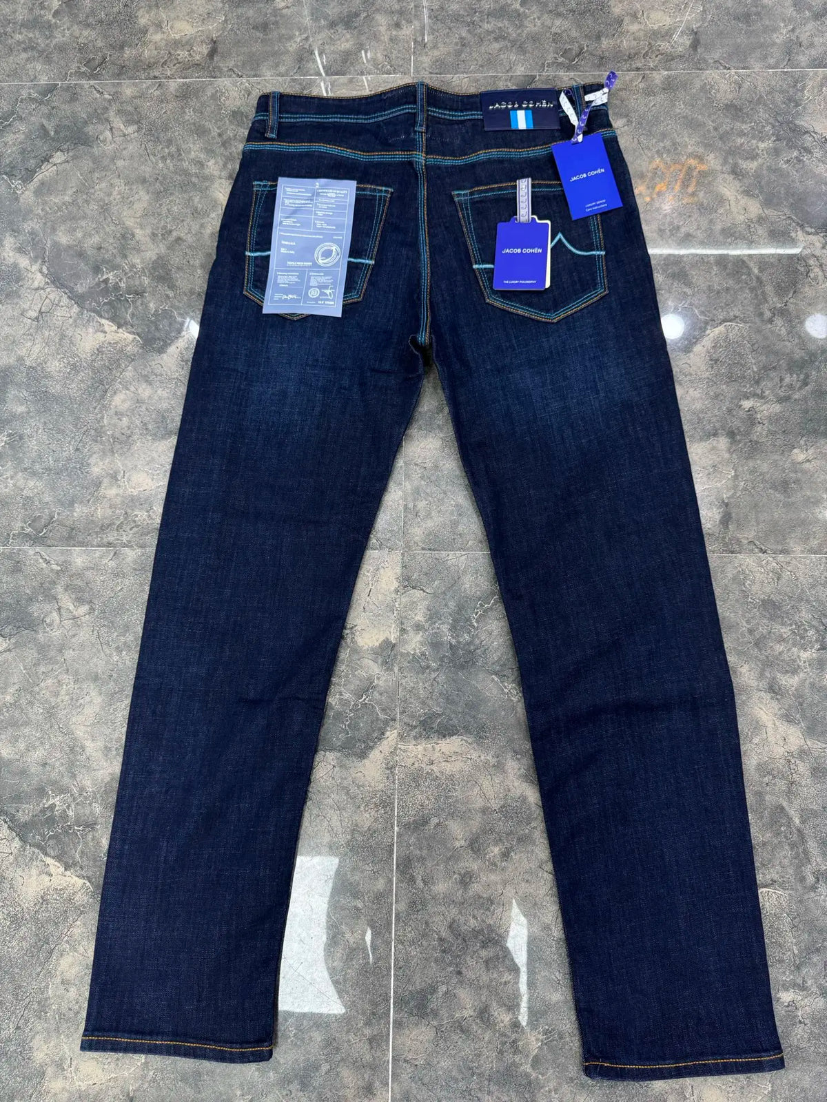 Men's Cotton Jeans, Embroidered Straight Leg, Sizes 29-40 | Vexaroa.