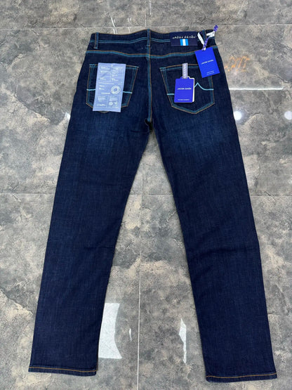 Men's Cotton Jeans, Embroidered Straight Leg, Sizes 29-40 | Vexaroa.