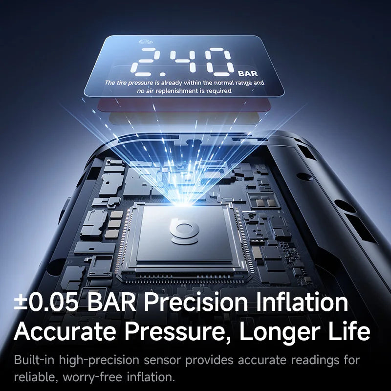 Vexaroa Wireless Tire Inflator with LCD and 5000mAh Battery – product view 5