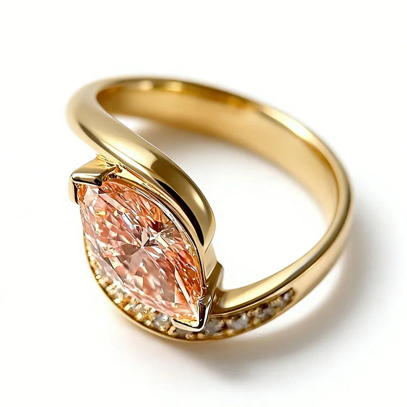 Vexaroa 1.5ct Marquise Pink Lab Diamond Ring - product image 2