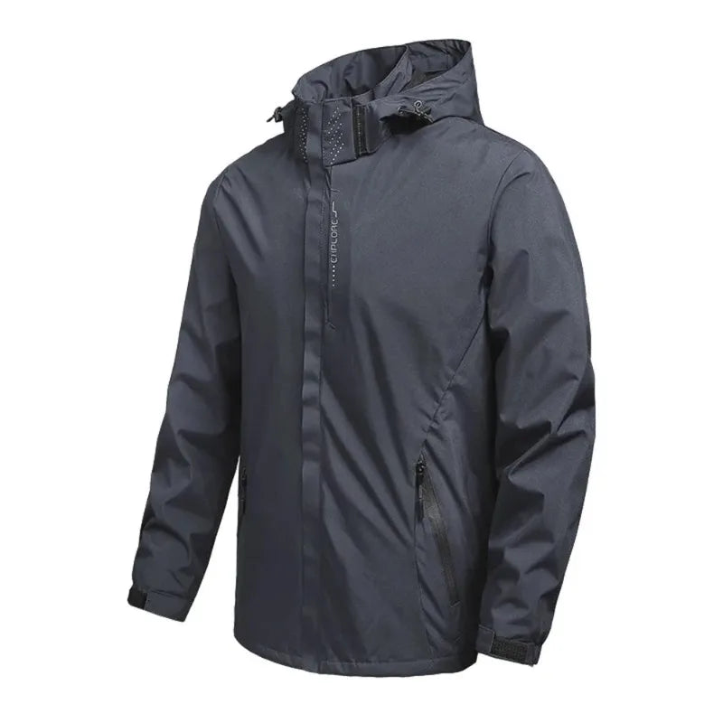Vexaroa Men's Waterproof Hooded Outdoor Rain Jacket