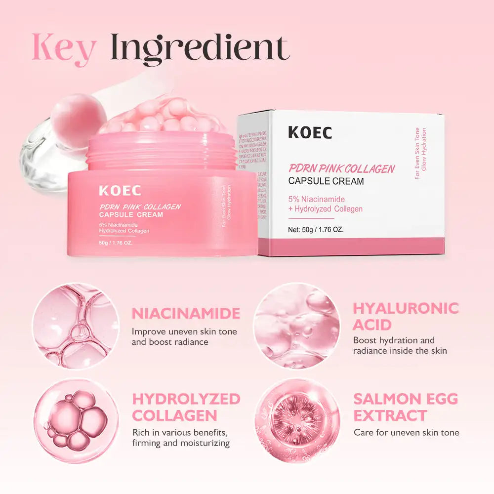 Vexaroa PDRN Pink Collagen Capsule Cream – 5% Niacinamide