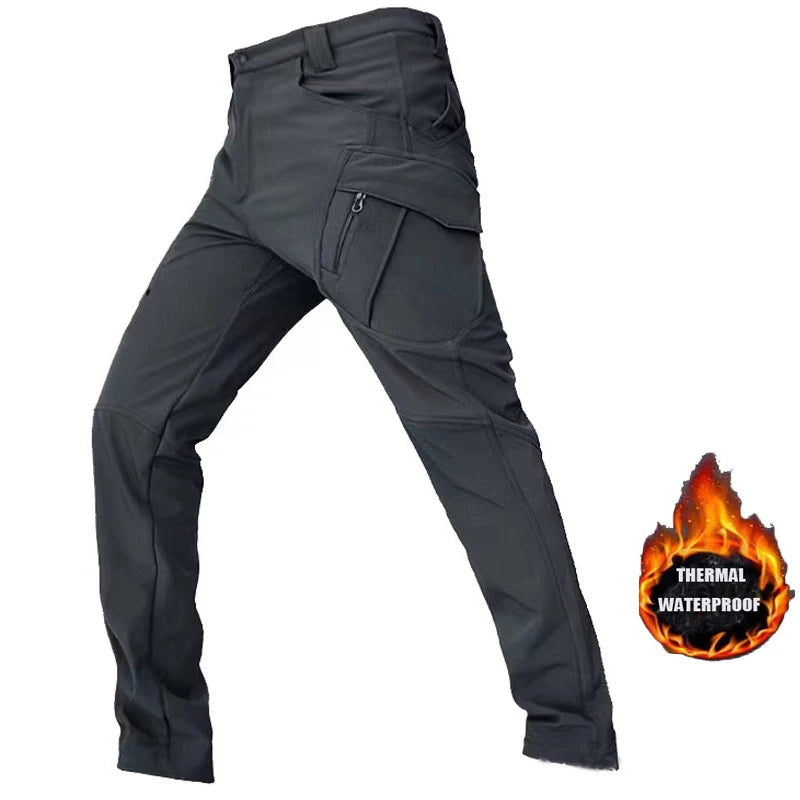 Vexaroa Men's SoftShell Fleece Jacket & Pants Windproof Set