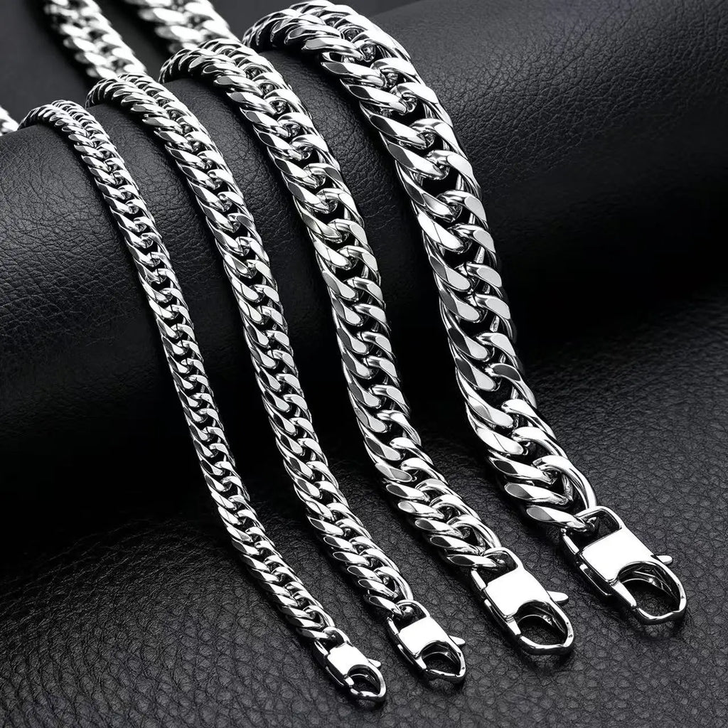 Vexaroa 316L Stainless Steel Cuban Link Necklace — Vexaroa product image 2