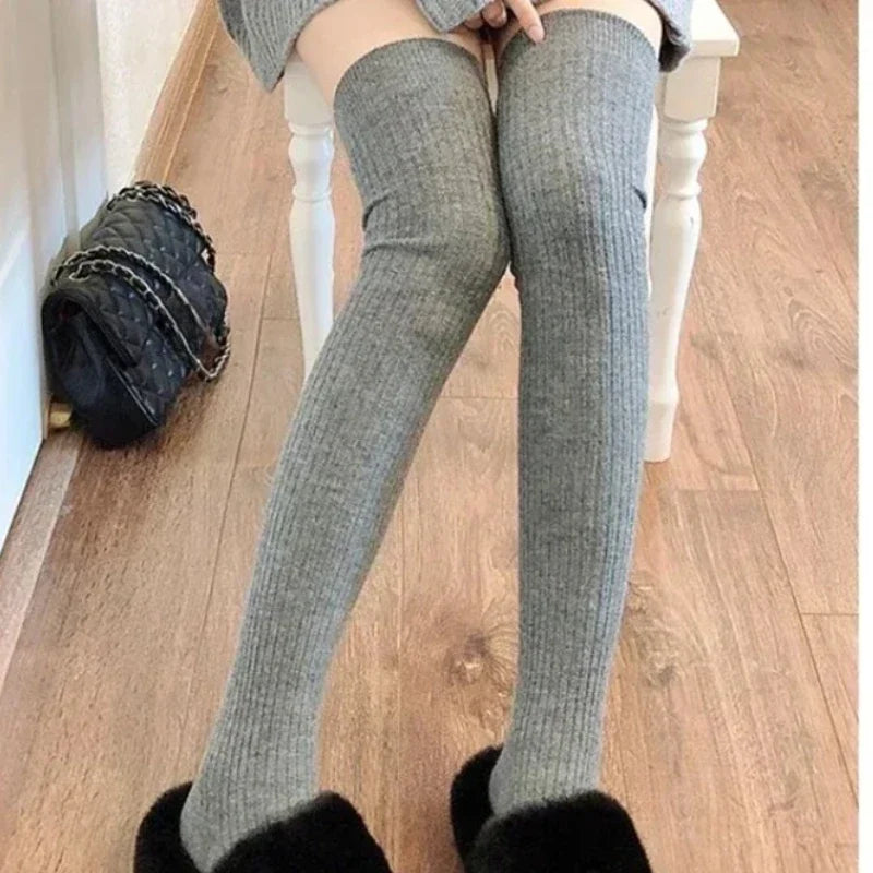 Vexaroa Women's Knee High Socks Wool Warm Winter Pile Boot Sock