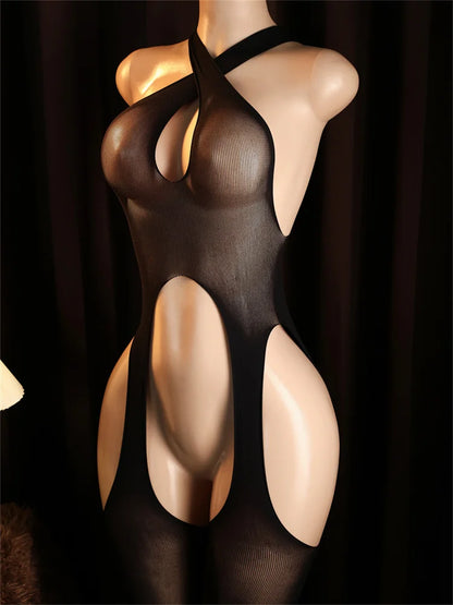 New Style Desire Underwear Hot Women Breastless Bodystocking Crotchless Sex Lingerie Erotic Babydoll Open Bra Porn Tights