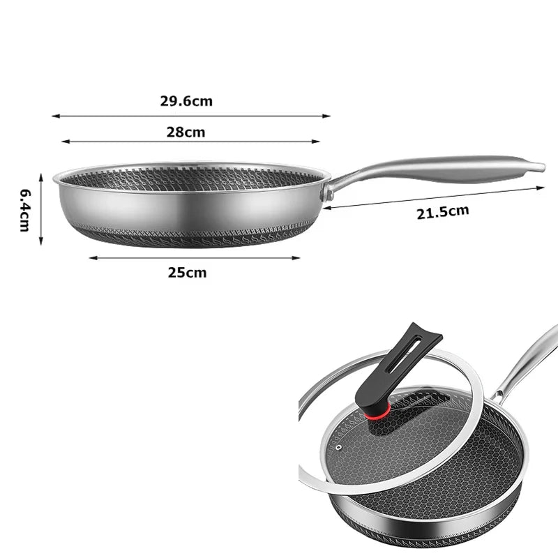 Vexaroa Honeycomb Frying Pan with Lid product photo, view 15