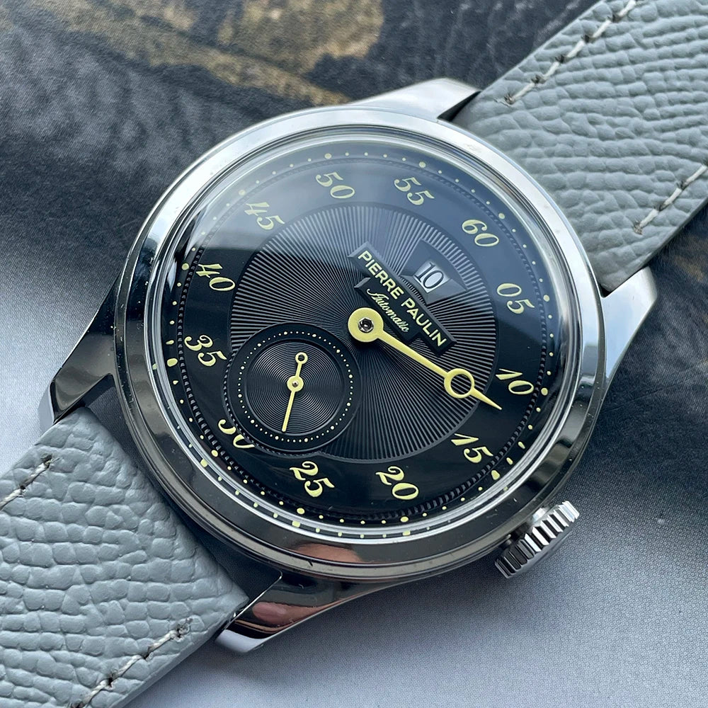 Vexaroa Jumping Hour Automatic Watch, 38mm Vintage Men's Date Dial