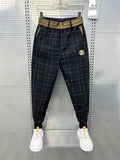 Vexaroa Men's Black Plaid Casual Trousers — product image 15