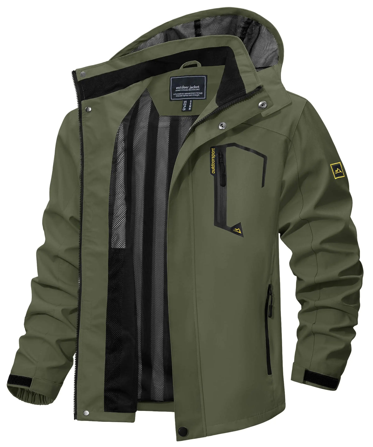 Vexaroa Men's Lightweight Mesh-Lined Rain Jacket