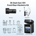 Vexaroa 3K Dual Dash Cam with GPS and WiFi – product view 9