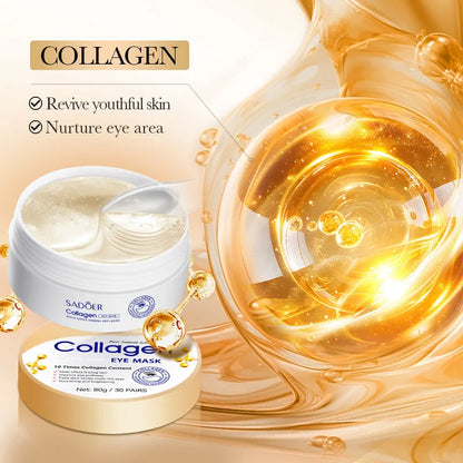 Vexaroa Crystal Collagen Eye Masks – Dark Circles, Sadoer, 60 Pcs