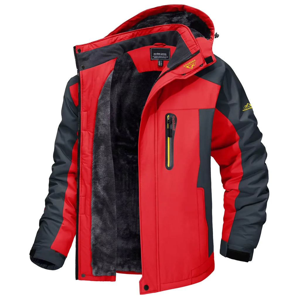 Vexaroa Men's Fleece-Lined Winter Parka