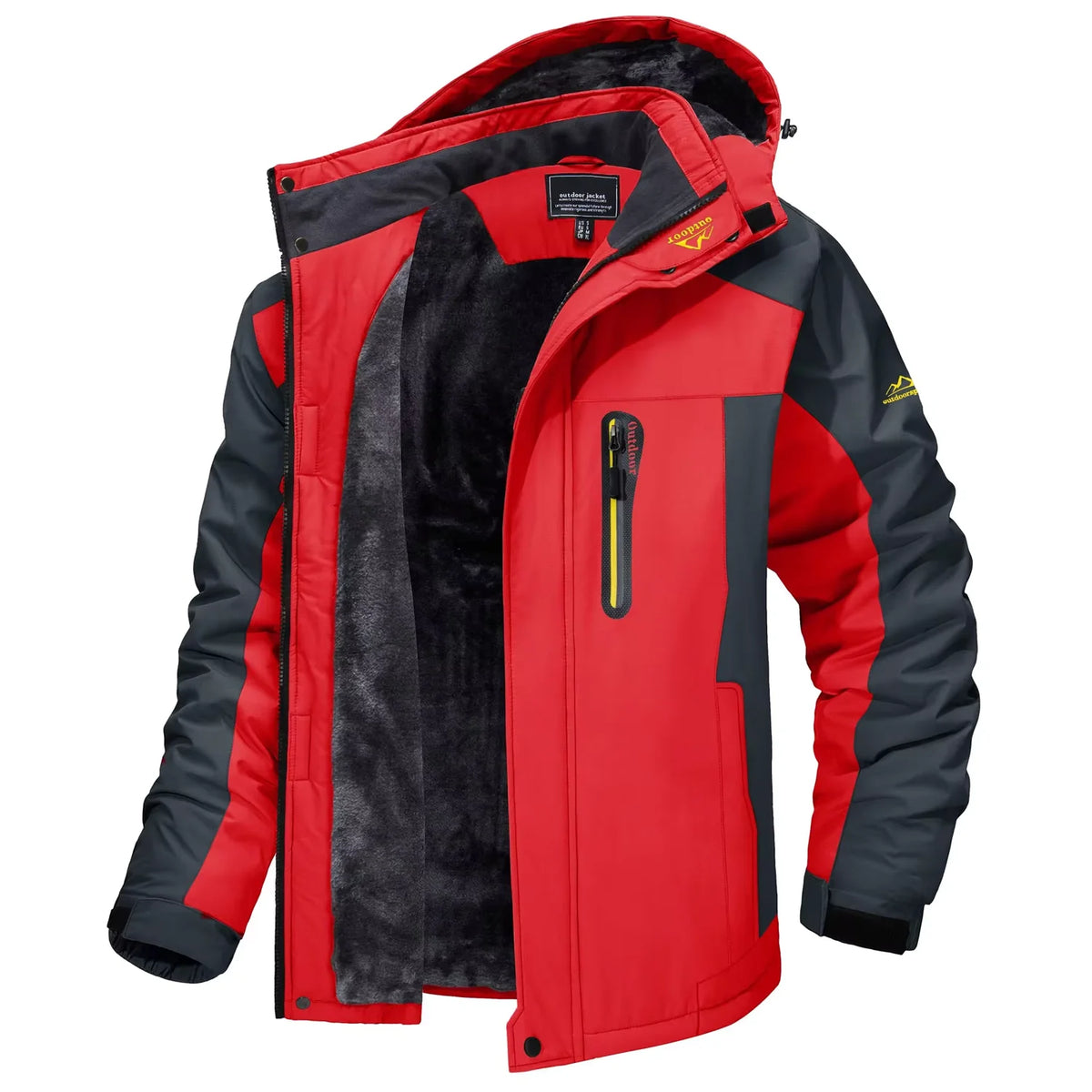 Vexaroa Men's Fleece-Lined Winter Parka