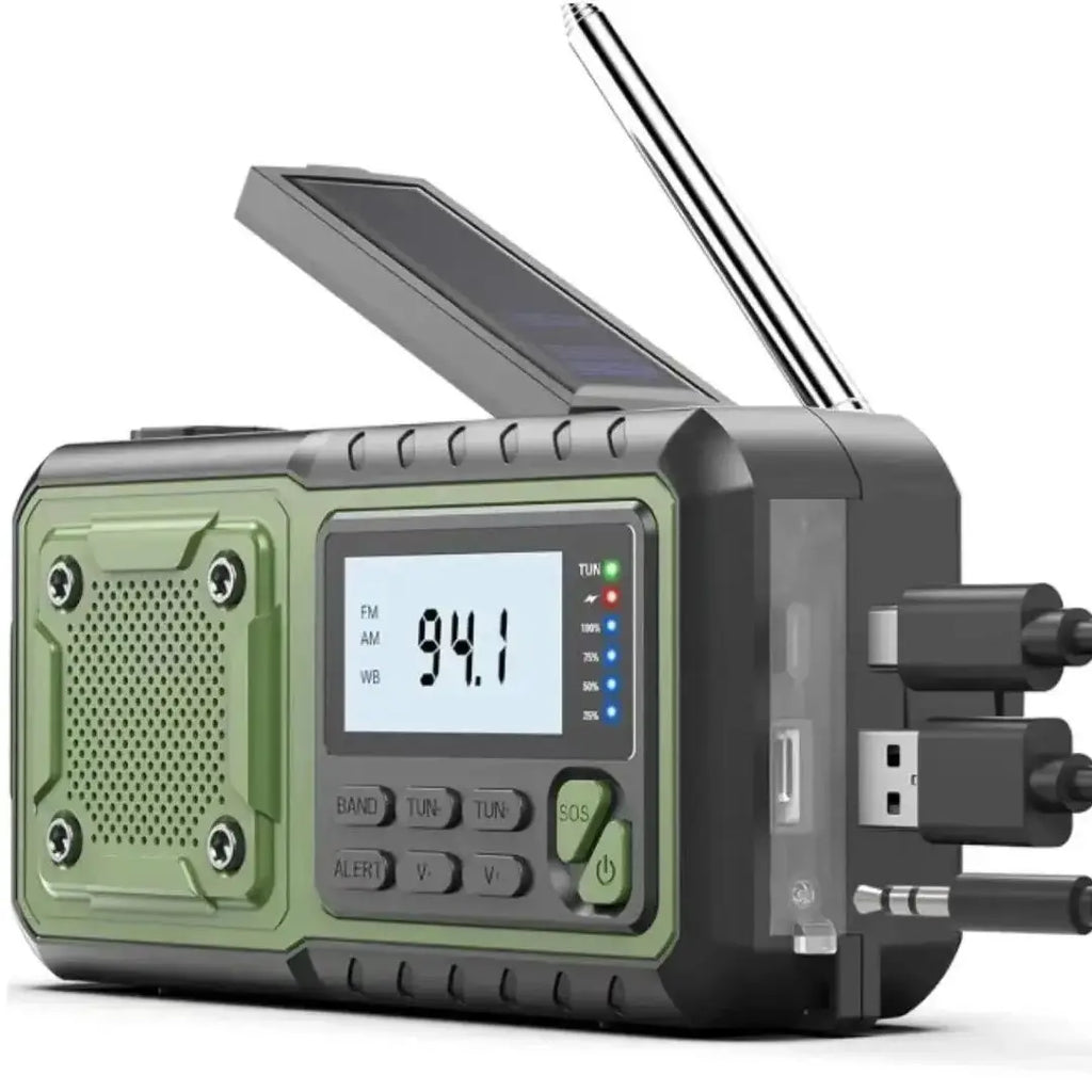 Vexaroa 4000mAh emergency solar crank radio — product image 1