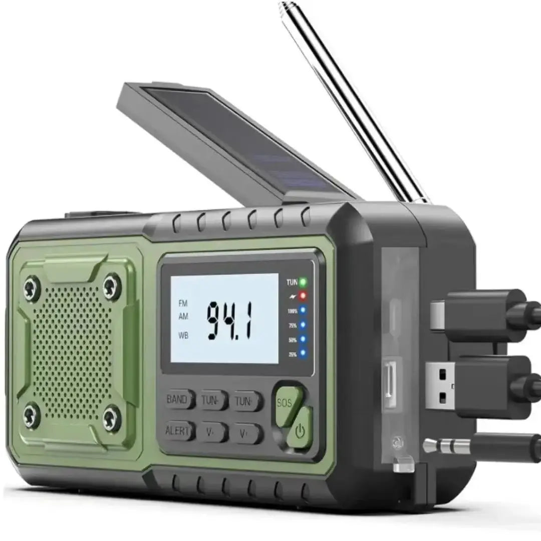 Vexaroa 4000mAh emergency solar crank radio — product image 1