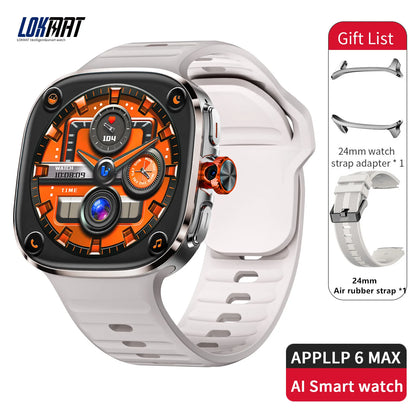 4G NFC GPS Android Smart Watch 2.16 AMOLED 480x480 HD Screen 3G+32G Rotating Camera Wifi Video Calls Fitness Tracker