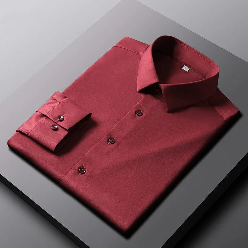 Vexaroa Men's Wrinkle-Resistant Business Shirt