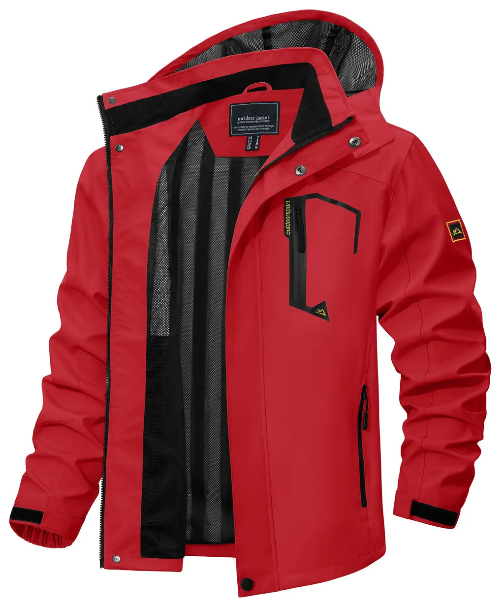 Vexaroa Men's Lightweight Mesh-Lined Rain Jacket