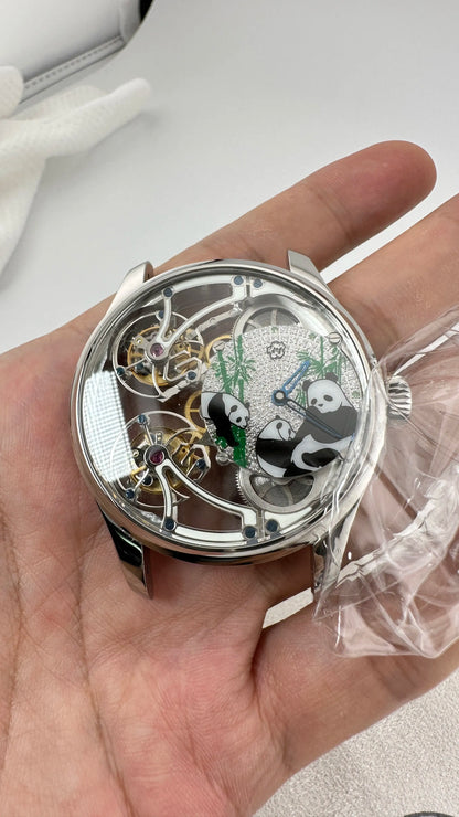 Double Tourbillon Skeleton Luminous Suspension Watch | Vexaro