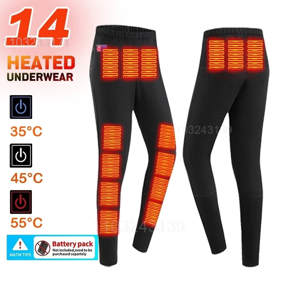 52 Areas Electric Heated Underwear Skiing Heated Skiing Underwear Snowboarding Thermal Underwear Women Men Heating Jacket