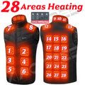 Vexaroa USB Heated Vest Jacket – Men & Women Electric Body Warmer 6XL