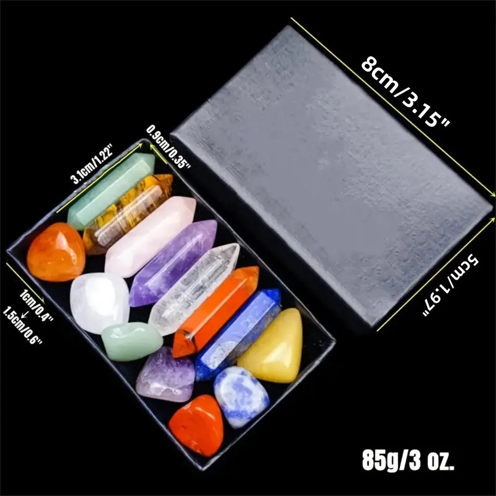 Vexaroa 14-piece quartz crystal point set - view 5