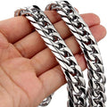 Vexaroa stainless steel Cuban link chain necklace
